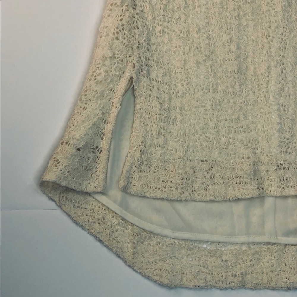 Rag & Bone Cream Lined Open Weave Tunic - image 4
